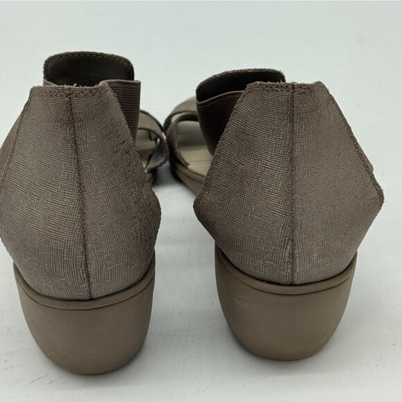 Bass Go-To Comfort Women Sandals Size 10M Taupe Open Toe Party Casual Block Heel - Picture 11 of 14